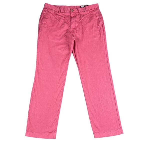 Vineyard Vines by Shep & Ian Mens Pink Khaki Pants Sz 38 x 30 (Inseam on tag is - Picture 1 of 6